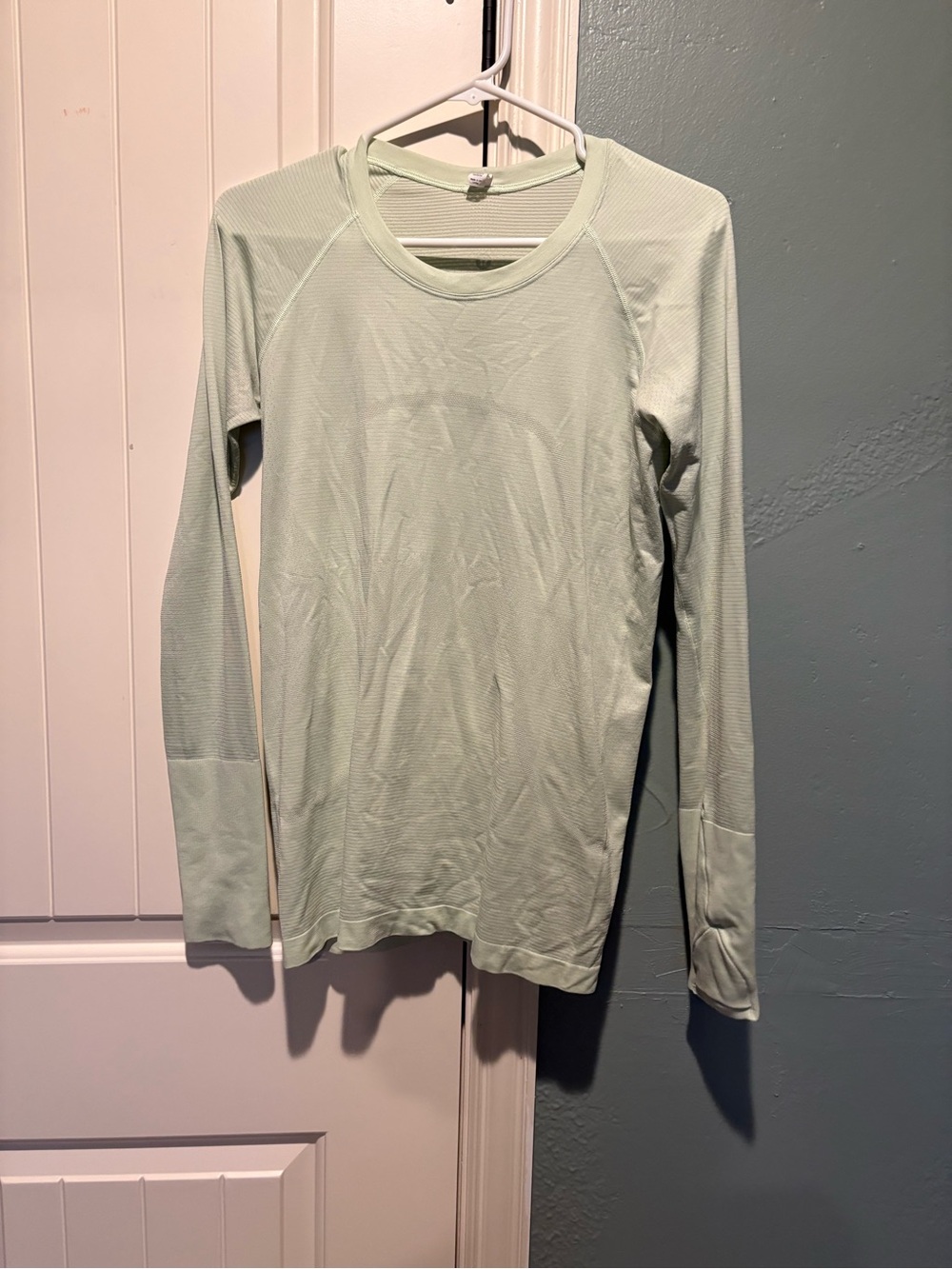 lululemon athletica Light Mint Long-Sleeve Performance Tee